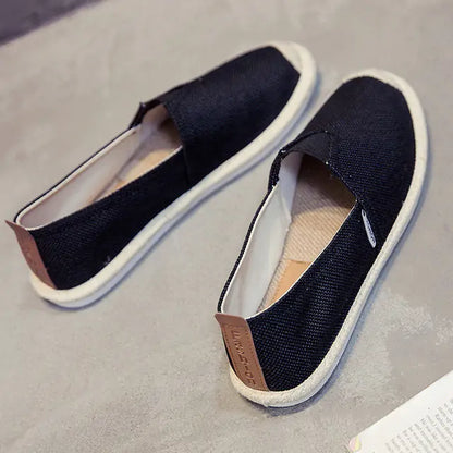 Breathable Linen Canvas Casual Shoes