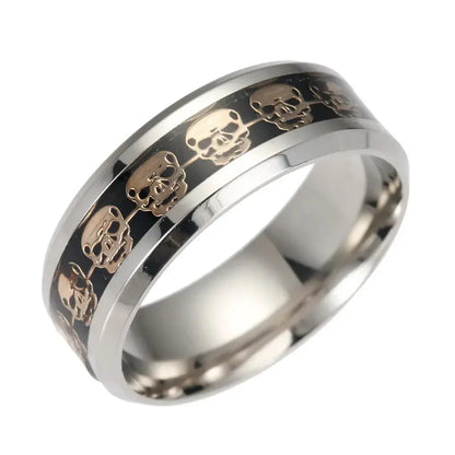 Stainless Steel Skull Ring For Men