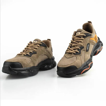 Men Steel Toe Safety Work Outdoor Shoes