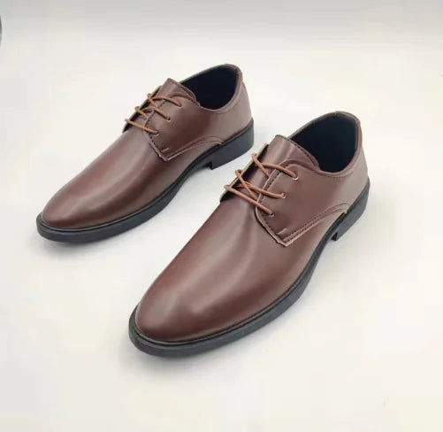 Men's Classic Leather Oxfords: British Style Formal Dress Party Shoes