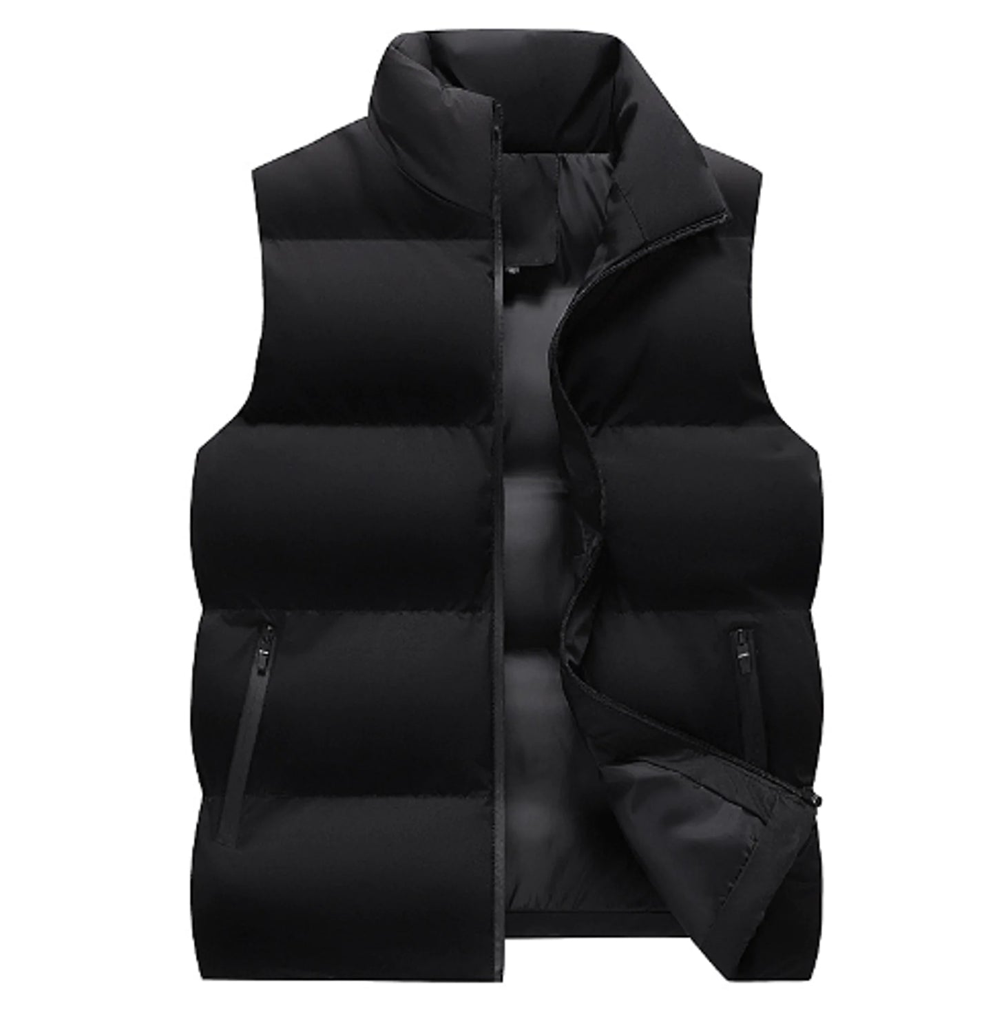 Neck Protection Zipper Cardigan Men Winter Coat