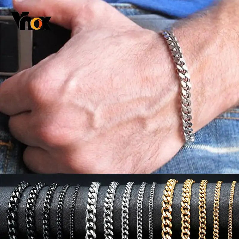 Chunky Miami Curb Chain Bracelet for Men