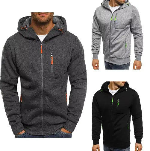 Men Hoodie Cotton Jacket