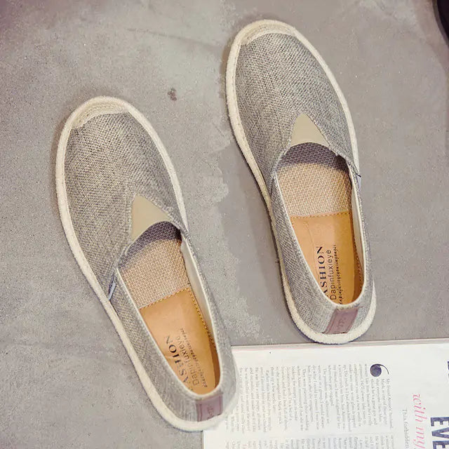 Breathable Linen Canvas Casual Shoes