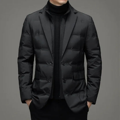 Men's Winter Fake Two Piece Warm Blazer/Jacket