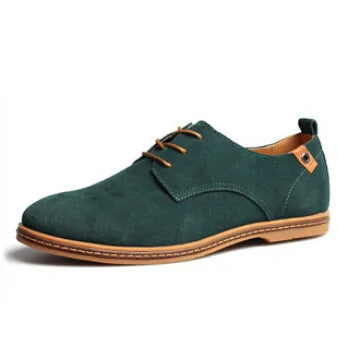 Suede Oxfords Men Leather Shoes