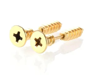 Nail Screw Stud Earring