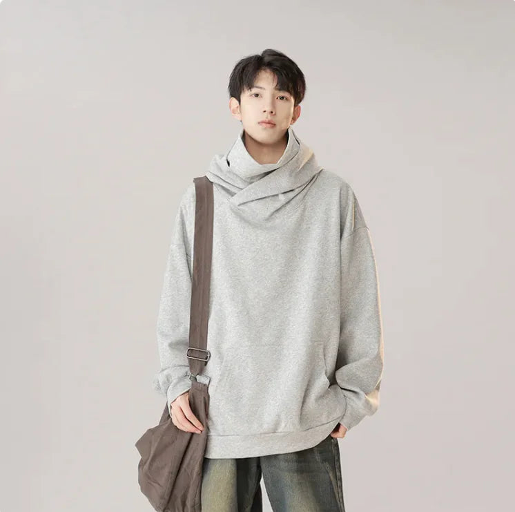 Men's Casual Hooded Pullover Sweater