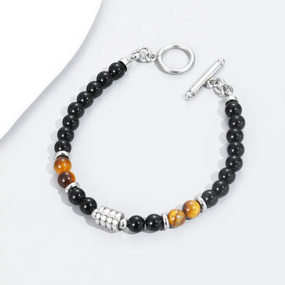 Clasp Tiger Eye Bracelet for Men