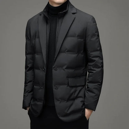 Men's Winter Fake Two Piece Warm Blazer/Jacket