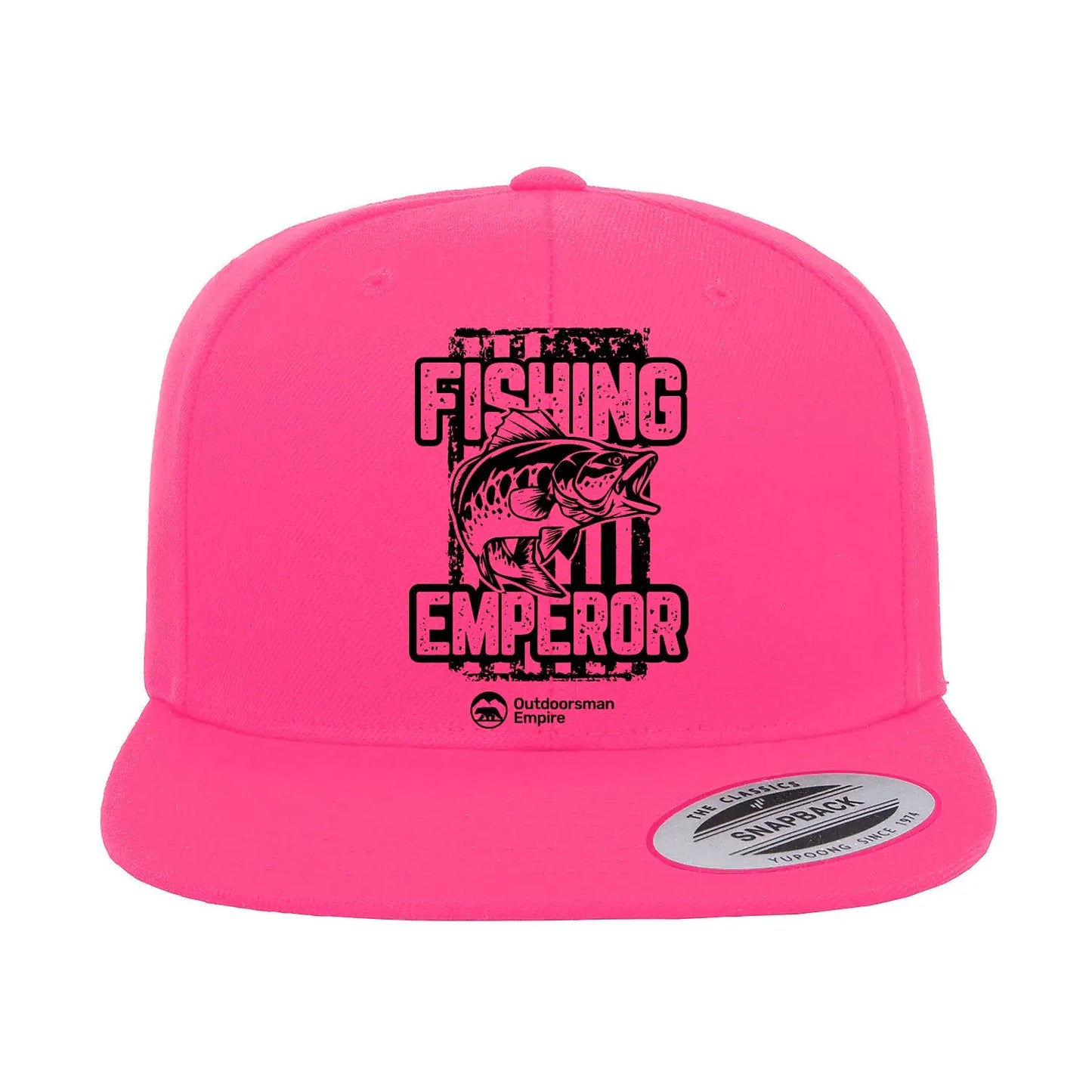 Fishing Emperor v4 Embroidered Flat Bill Cap