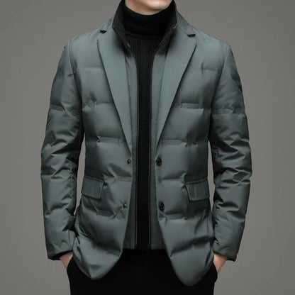 Men's Winter Fake Two Piece Warm Blazer/Jacket