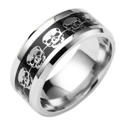 Stainless Steel Skull Ring For Men