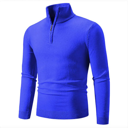 Men's Half-Zip Turtleneck Sweater