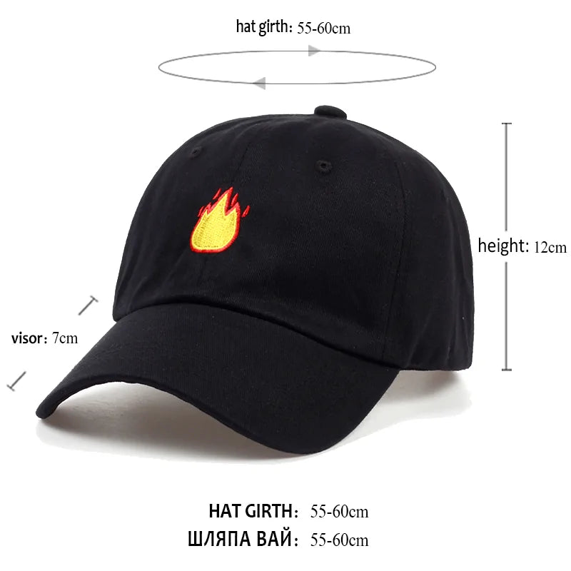 FIRE Embroidery Baseball Cap