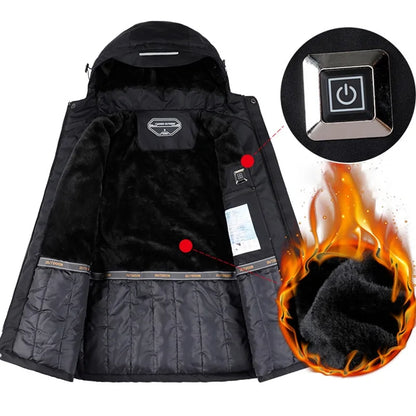 Winter Thick USB Heating Cotton Jackets