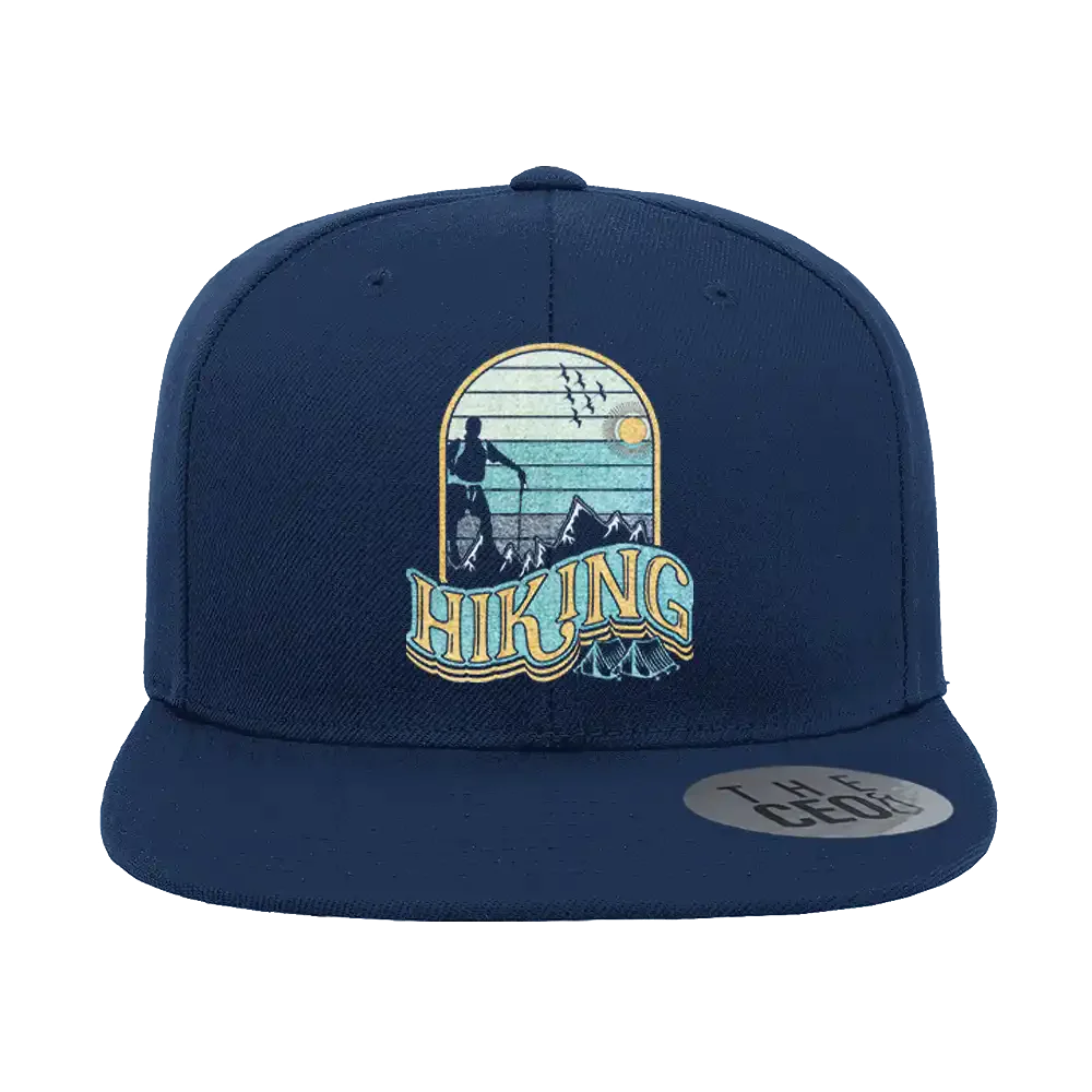 Adventure Is Calling Embroidered Flat Bill Cap