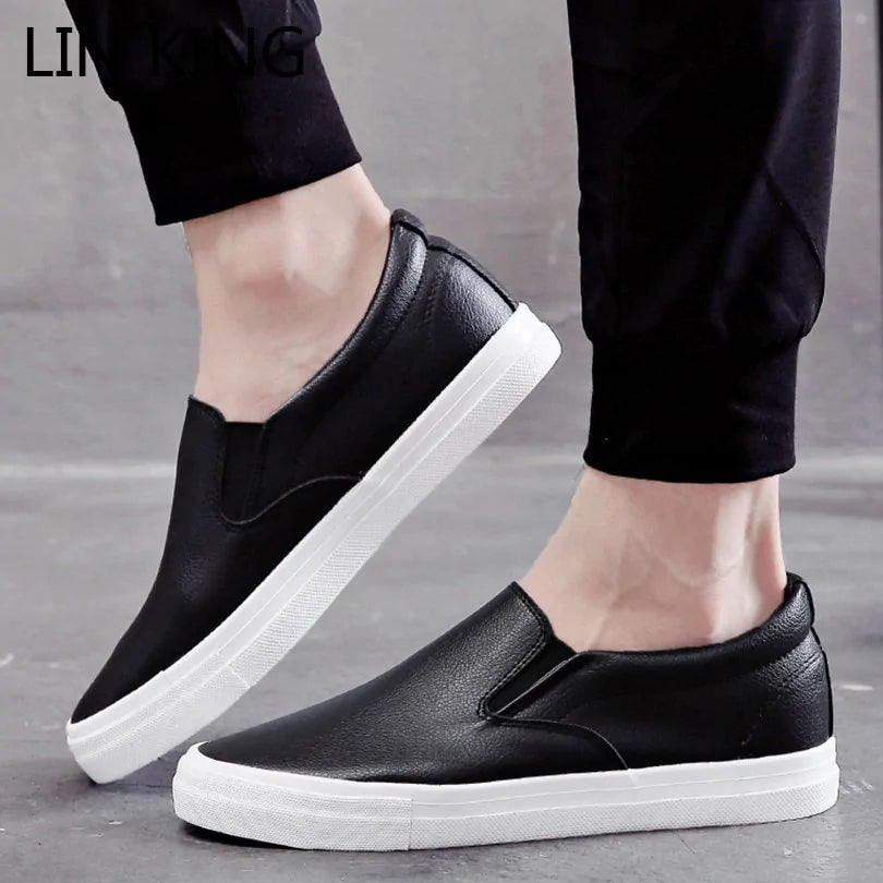 Classic Men Slip On Leather Casual Shoes