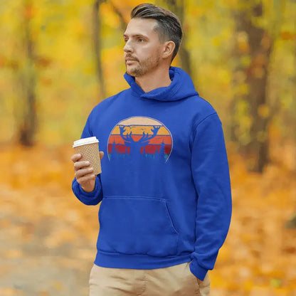 Deer Color Men Hoodie