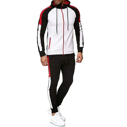 Men Hoodie Jacket + Pants Tracksuit