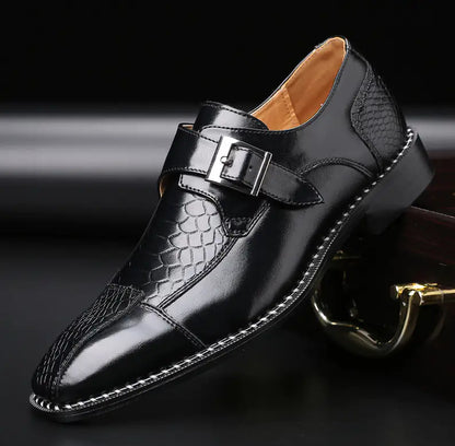 Men's Monkstrap Leather Shoes for Dress