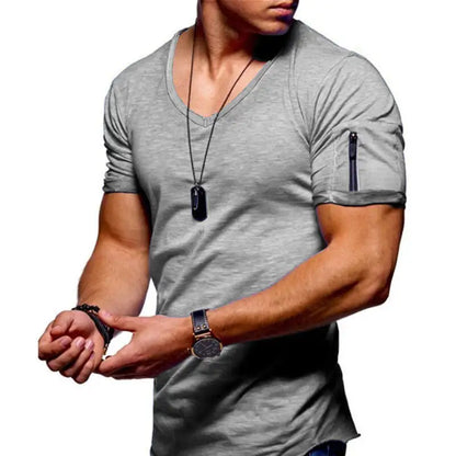 Men's V-Neck Casual T-Shirt