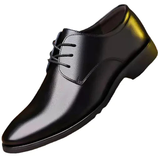 Men's Classic Leather Oxfords: British Style Formal Dress Party Shoes