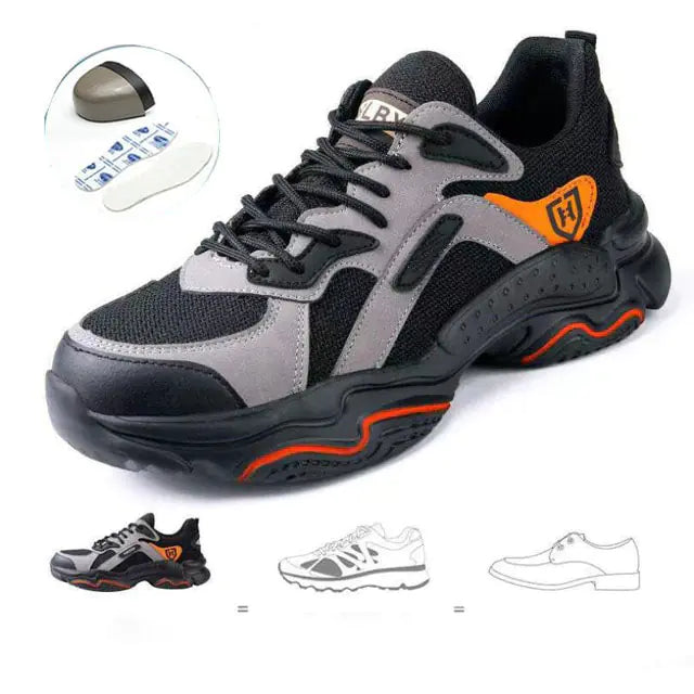 Men Steel Toe Safety Work Outdoor Shoes