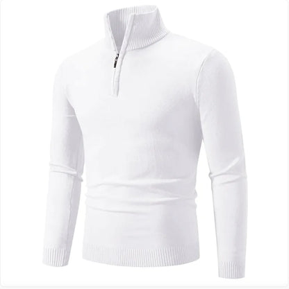 Men's Half-Zip Turtleneck Sweater