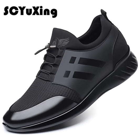 2024 Men's Shoes Quality Lycra+ Cow Leather Shoes Brand