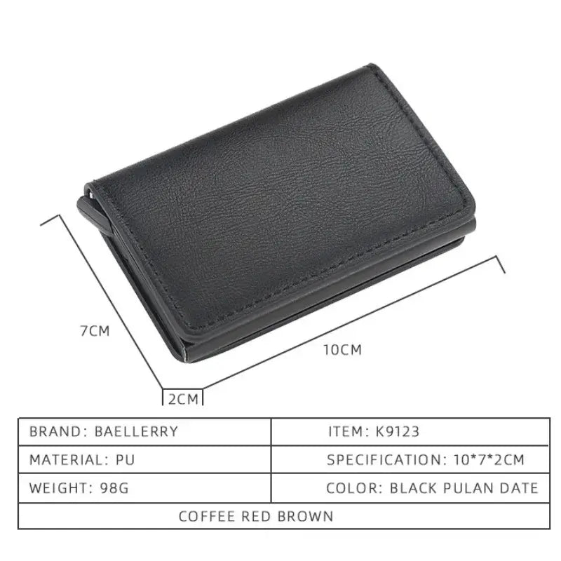 Sleek RFID Aluminum Wallet for Cards