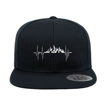 Heartbeat V2 Embroidered Flat Bill Cap