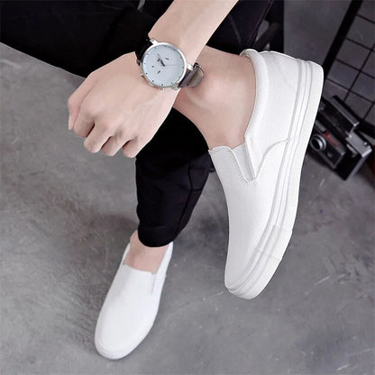 Classic Men Slip On Leather Casual Shoes